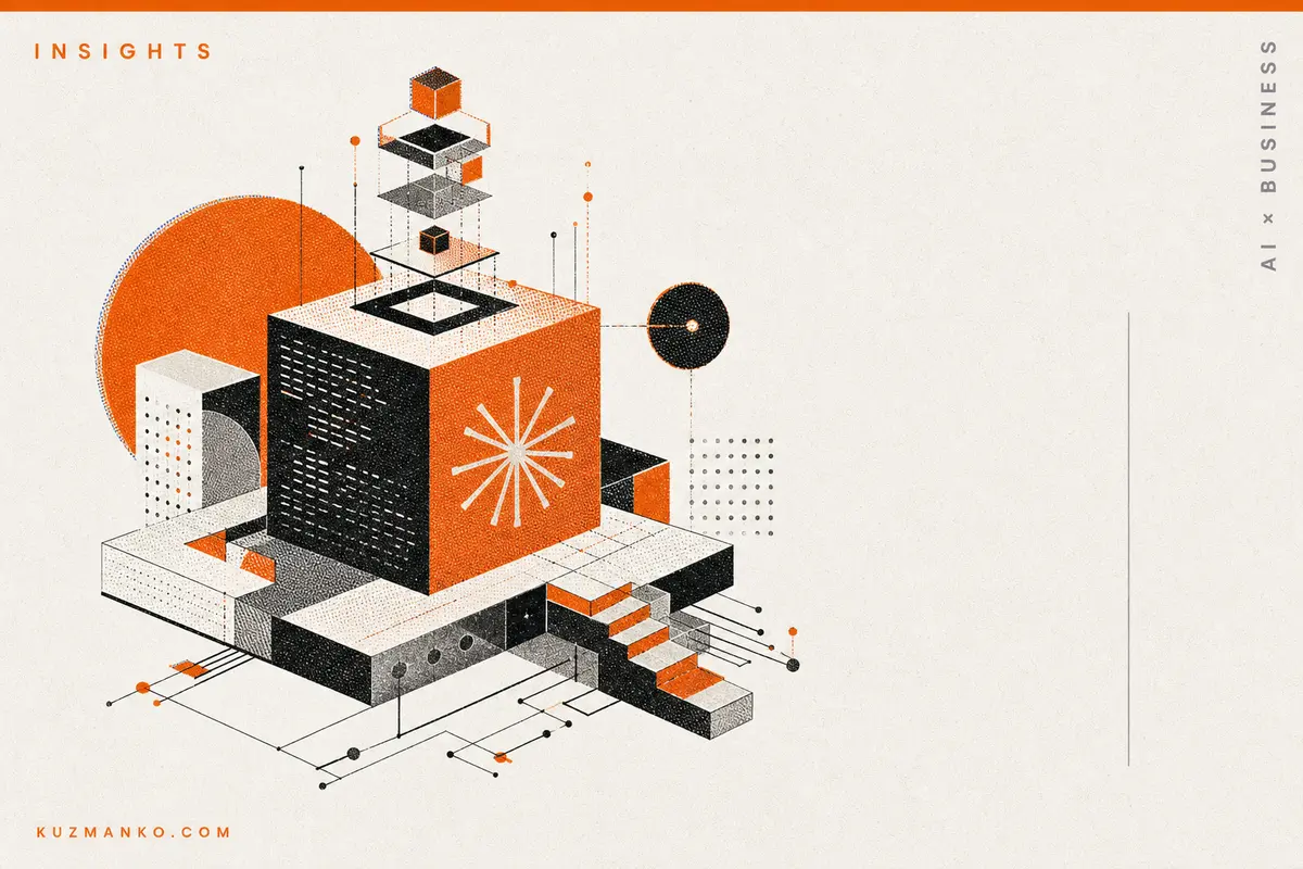Premium editorial blog cover for Claude Sonnet 5 on Amazon Bedrock, featuring a modern risograph-style AI business consulting design.